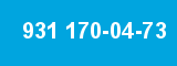 931 170-04-73